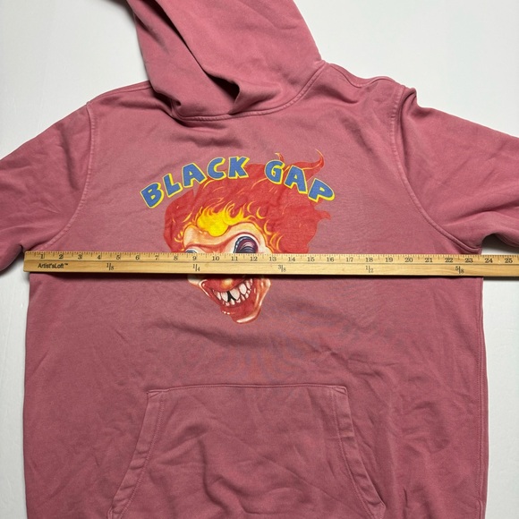 Rare Black Gap Clown, GAP Vintage Soft Hoodie in Rosetta - Picture 6 of 11